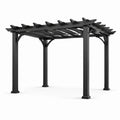 Pergola en métal noir 300x300x220 cm