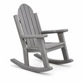 Chaise à bascule en bois gris