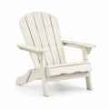 Chaise Adirondack en bois blanc 88 cm x 75 cm x 90 cm