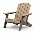 Fauteuil Adirondack en polyéthylène marron 90x75x90 cm
