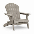 Chaise Adirondack en Bois Composite Gris