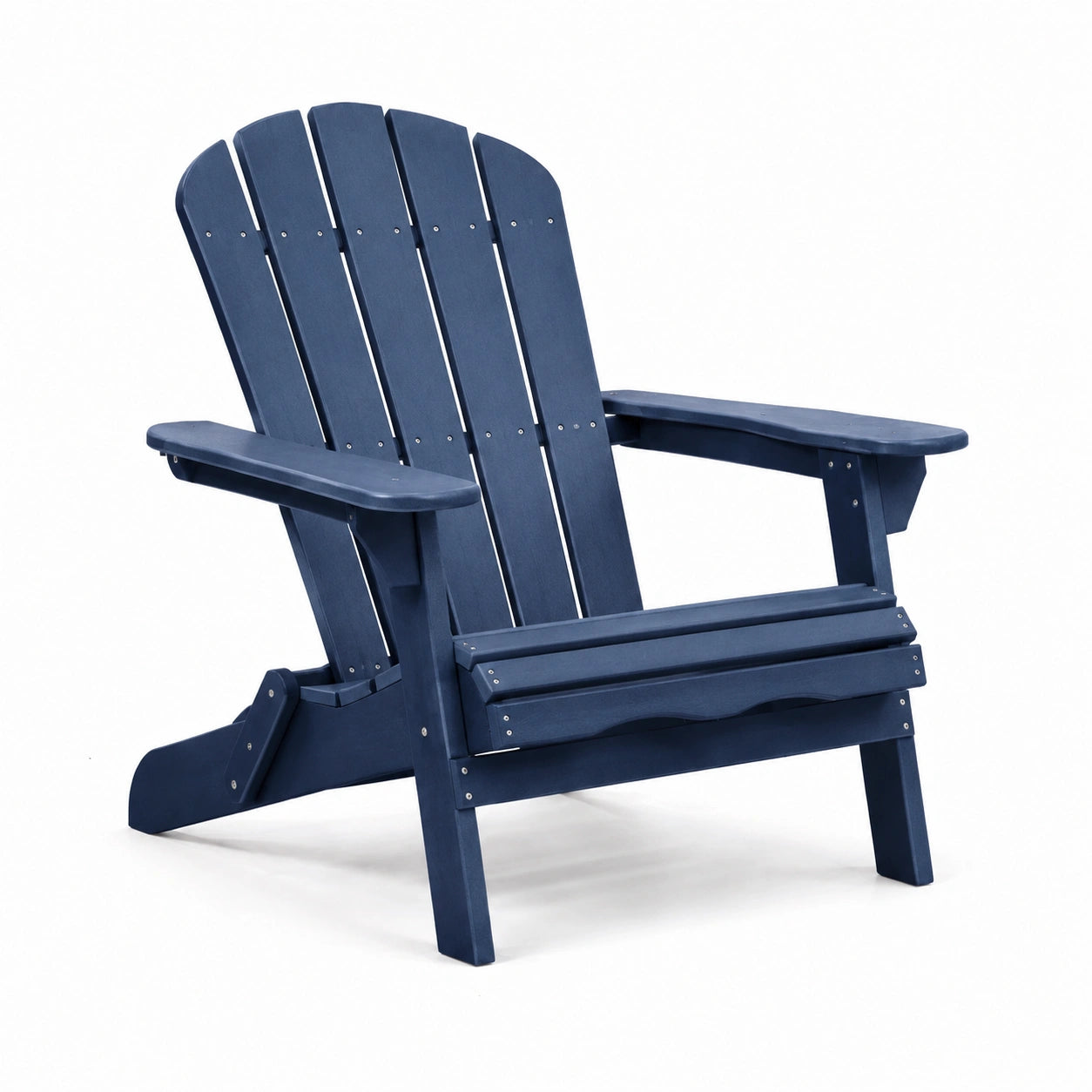 Chaise Adirondack en plastique bleu 83x78x96 cm